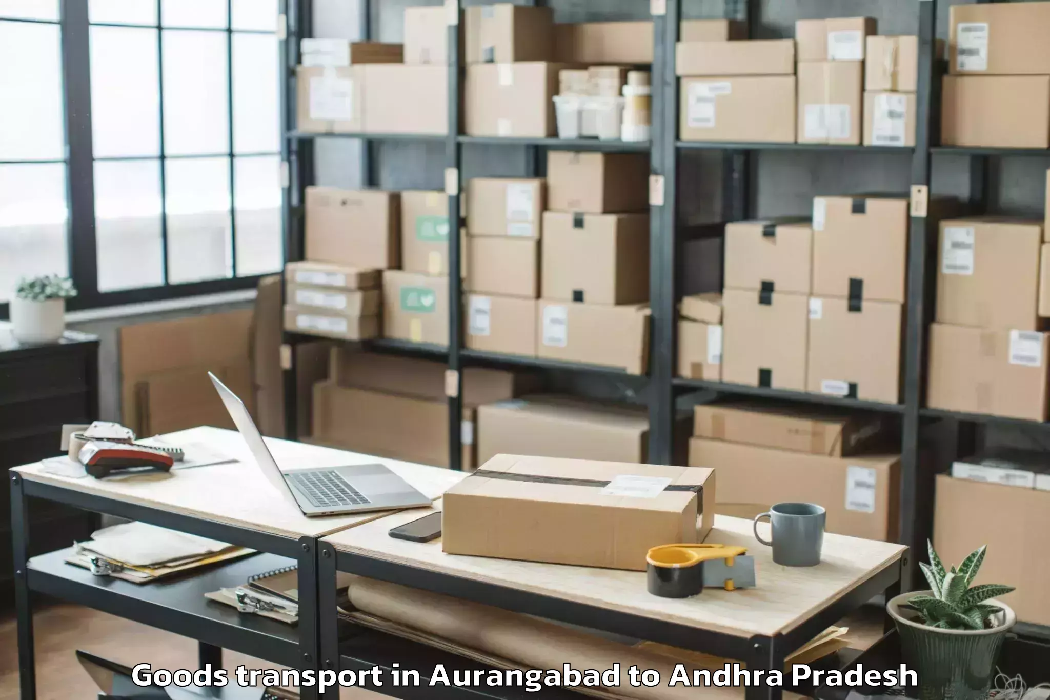 Book Aurangabad to Santhanuthalapadu Goods Transport